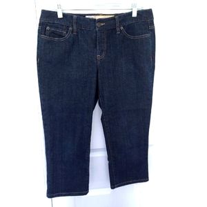 ANN TAYLOR LOFT Slim Cropped Denim  Jeans Size 8